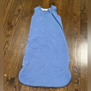 Kyte baby sleep sac bamboo 1.0 tog size small blue zipper